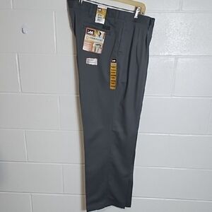 Lee Men's Charcoal Dress Pants